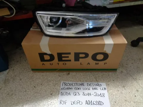 Faro Anteriore Destro Xenon Con Luce Drl Led Audi Q3 2014-2018