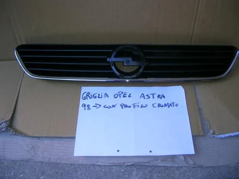 Griglia Radiatore Nera Con Profilo Cromato Opel Astra G 1998-2003