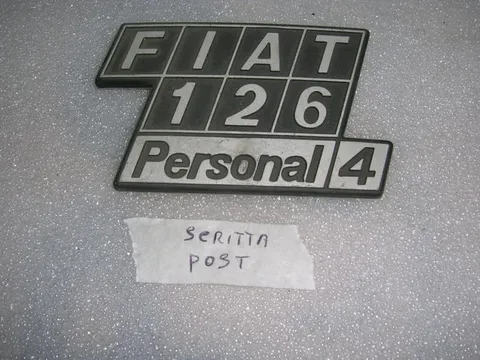 Scritta Posteriore Fiat 126 Personal 4 In ferro