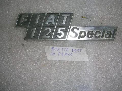 Scritta Posteriore In ferro Fiat 125 Special