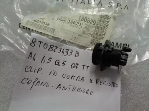Clip In Gomma X Registro Cofano Anteriore Audi A4,A5,Q5,Q7,TT