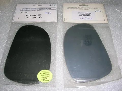 Vetrino Specchio Retrovisore Dx e Sx Peugeot 406