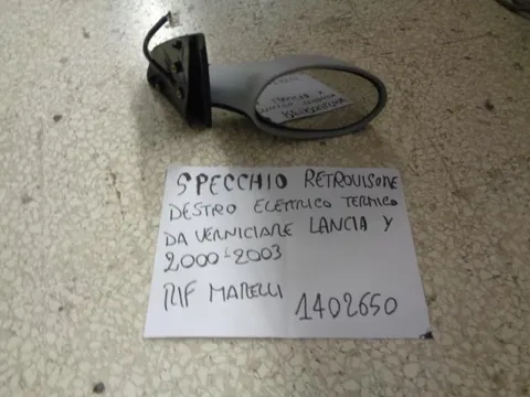 Specchio Retrovisore Destro Regolazione Elettrica Termico Da Verniciare Lancia Y 2000-2003