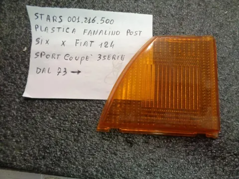 Plastica Fanalino Posteriore Sinistra Arancione Fiat 124 Sport Coupè 1973>