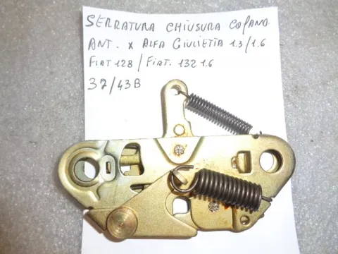 Serratura Chiusura Cofano Anteriore Per Alfa Romeo Giulietta 1300-1600 -Fiat 128-Fiat 132 1600
