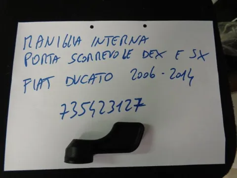 Maniglia Interna Porta Scorrevole Destra e Sinistra Fiat Ducato 2006-2014